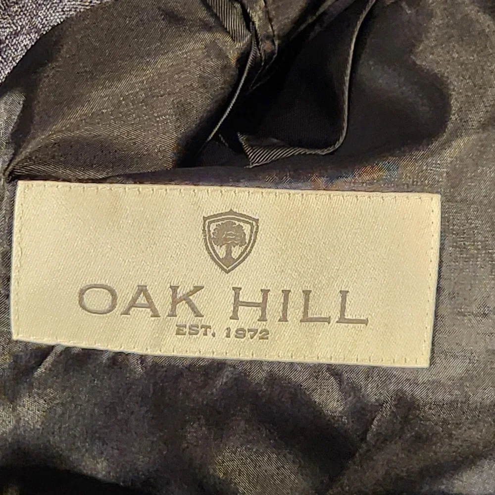 Oak Hill Blazer Mens 2XLT Big & Tall Gray Sport‎ Coat Jacket Polyester Rayon